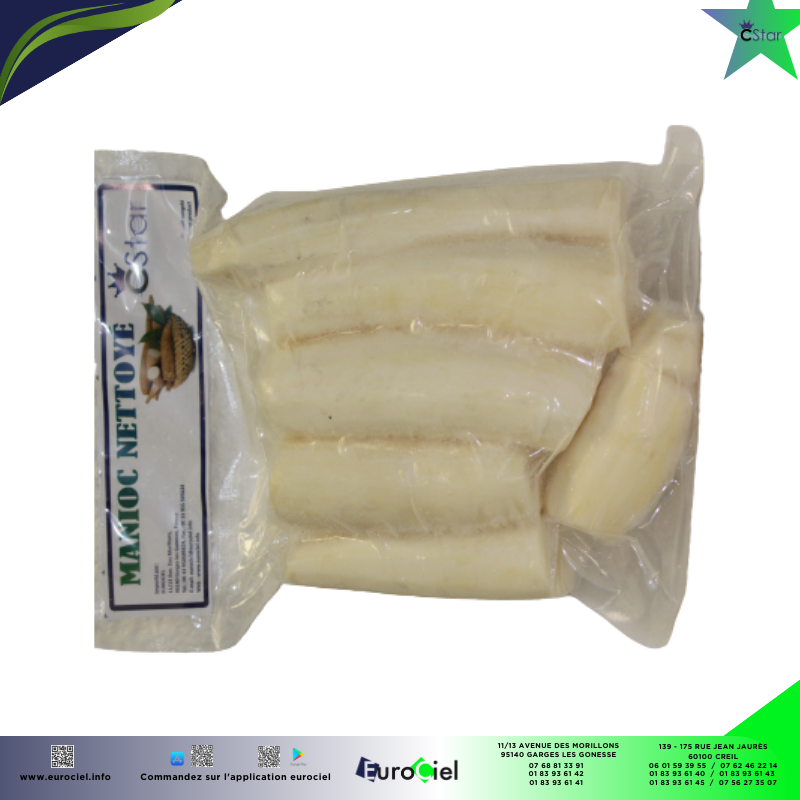 MANIOC Coupé Nettoyé